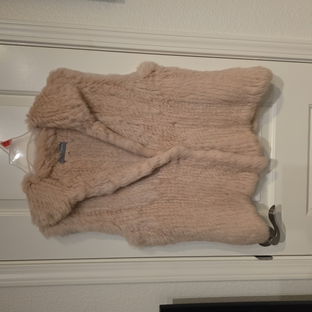 Bagatelle Real Rabbit Fur Vest Size L.